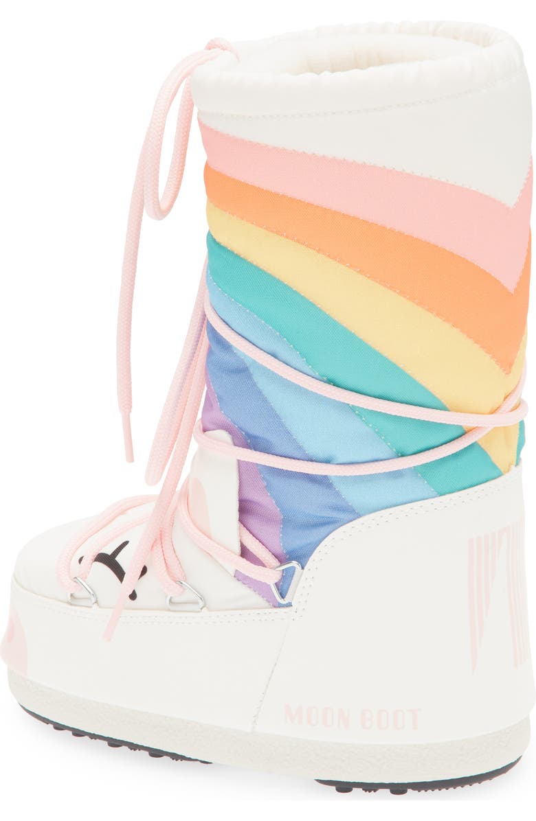 Moon Boot<sup>®</sup> Kids' Icon Unicorn Boot, Alternate, color, White/ Multicolor