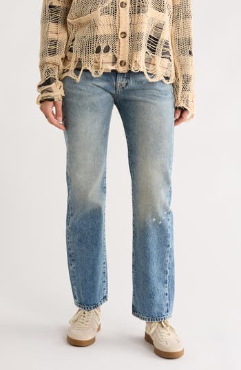 R13 Courtney Slim Jeans In Blue