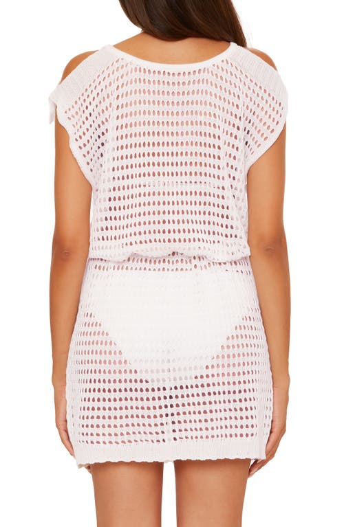 Becca Playa Open Stitch Cover-up Minidress