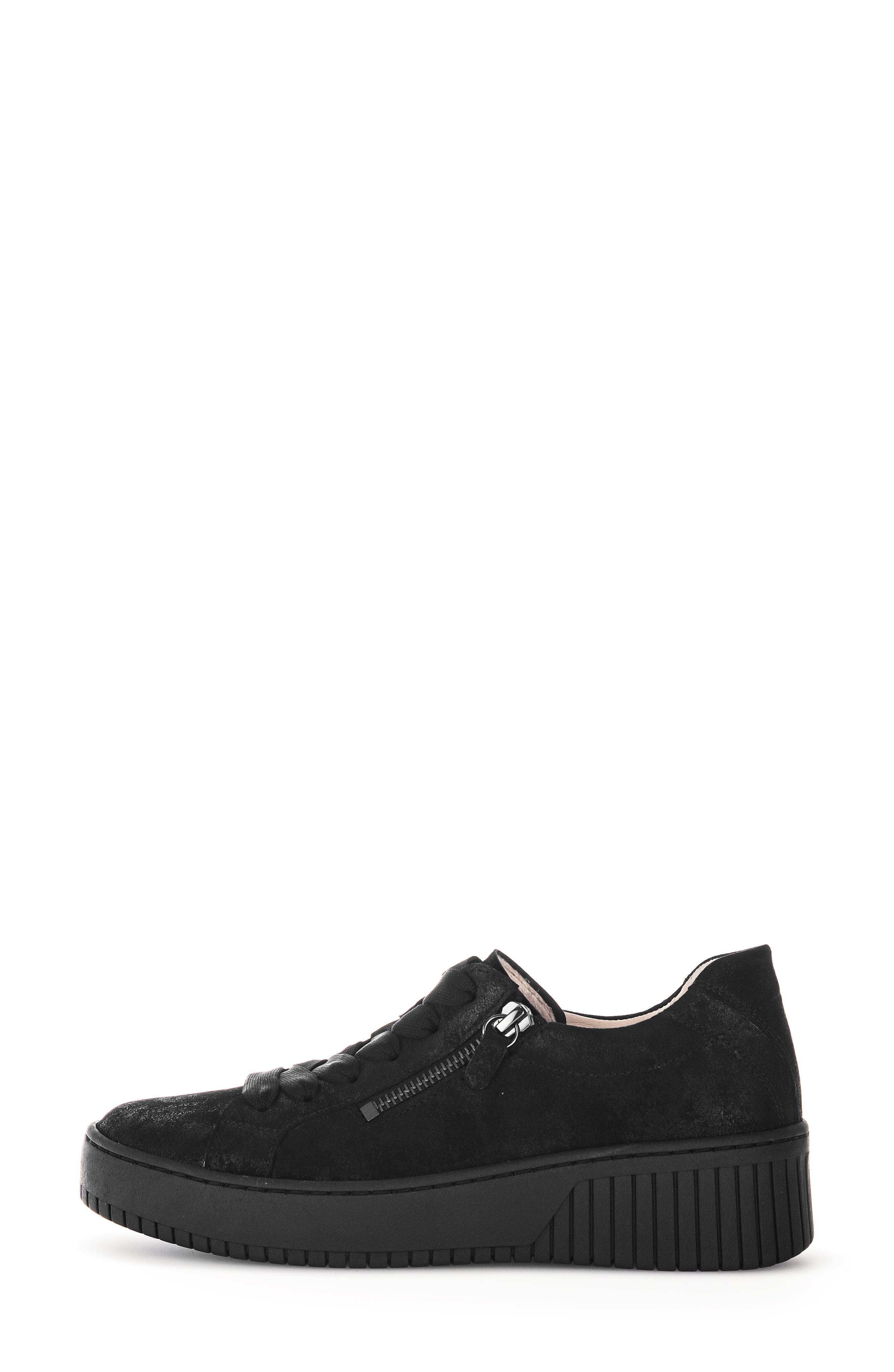 Gabor 63.334 Platform Sneaker, Alternate, color, Black