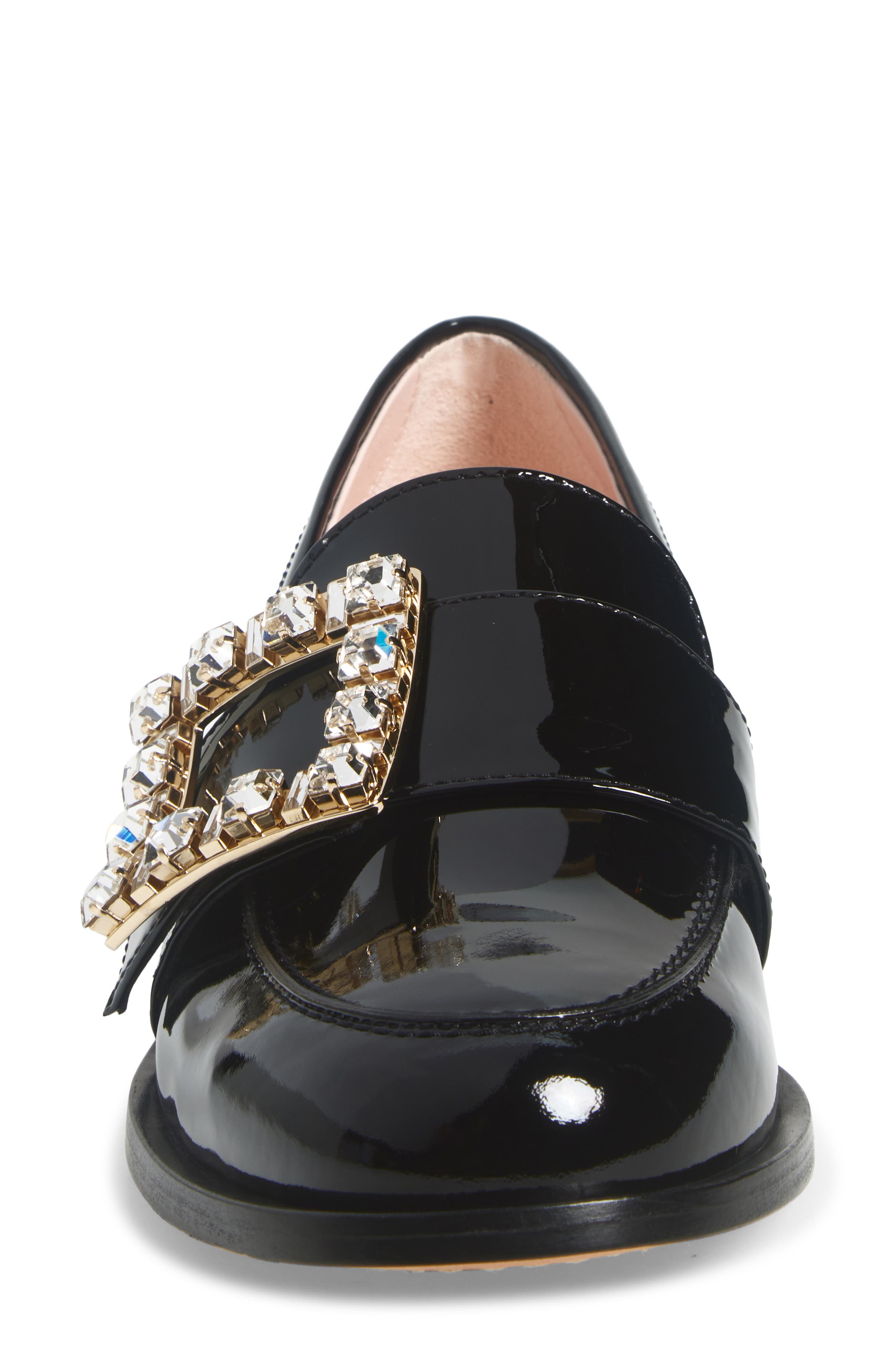 Roger Vivier Très Vivier Buckle Patent Leather Loafer, Alternate, color, 