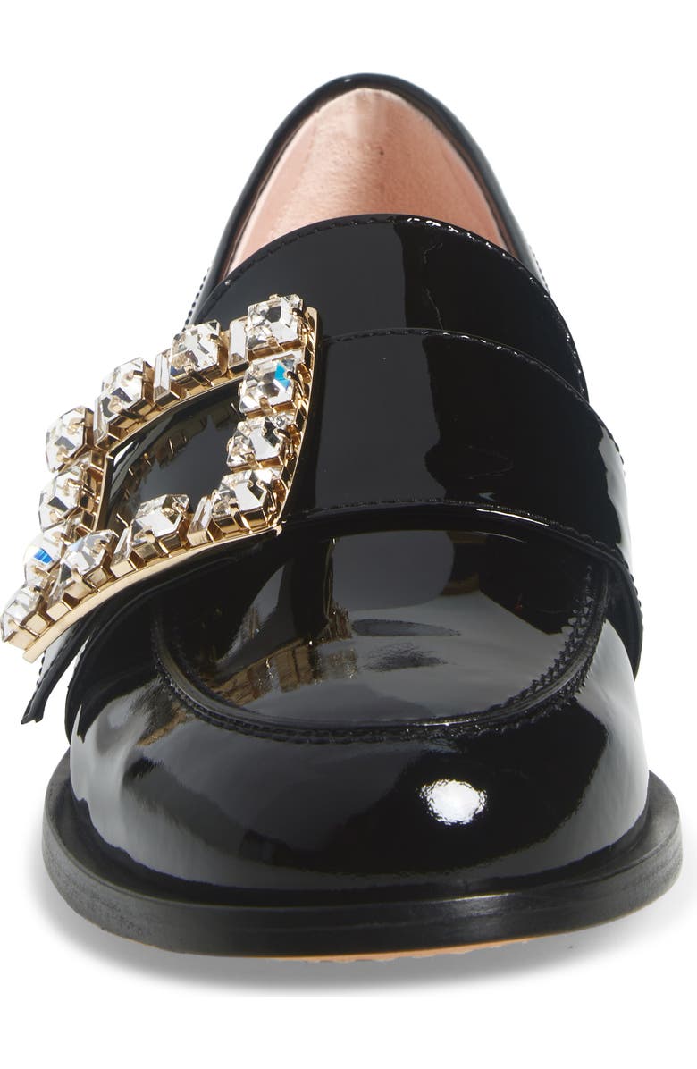 Roger Vivier Très Vivier Buckle Patent Leather Loafer, Alternate, color,