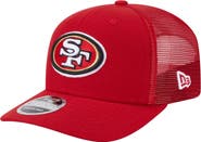 New Era Men's New Era Scarlet San Francisco 49ers Main Trucker 9SEVENTY Stretch-Snap Hat