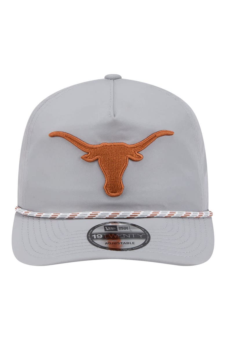 Men's New Era Gray Texas Longhorns 19TWENTY Adjustable Hat, Alternate, color, Gray