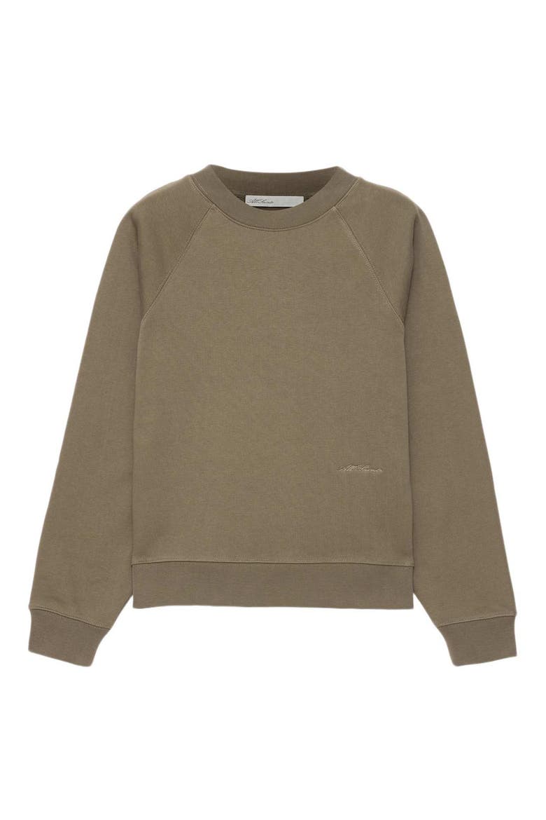 Lily Crew Sweatshirt, Alternate, color, WASHED KHAKI