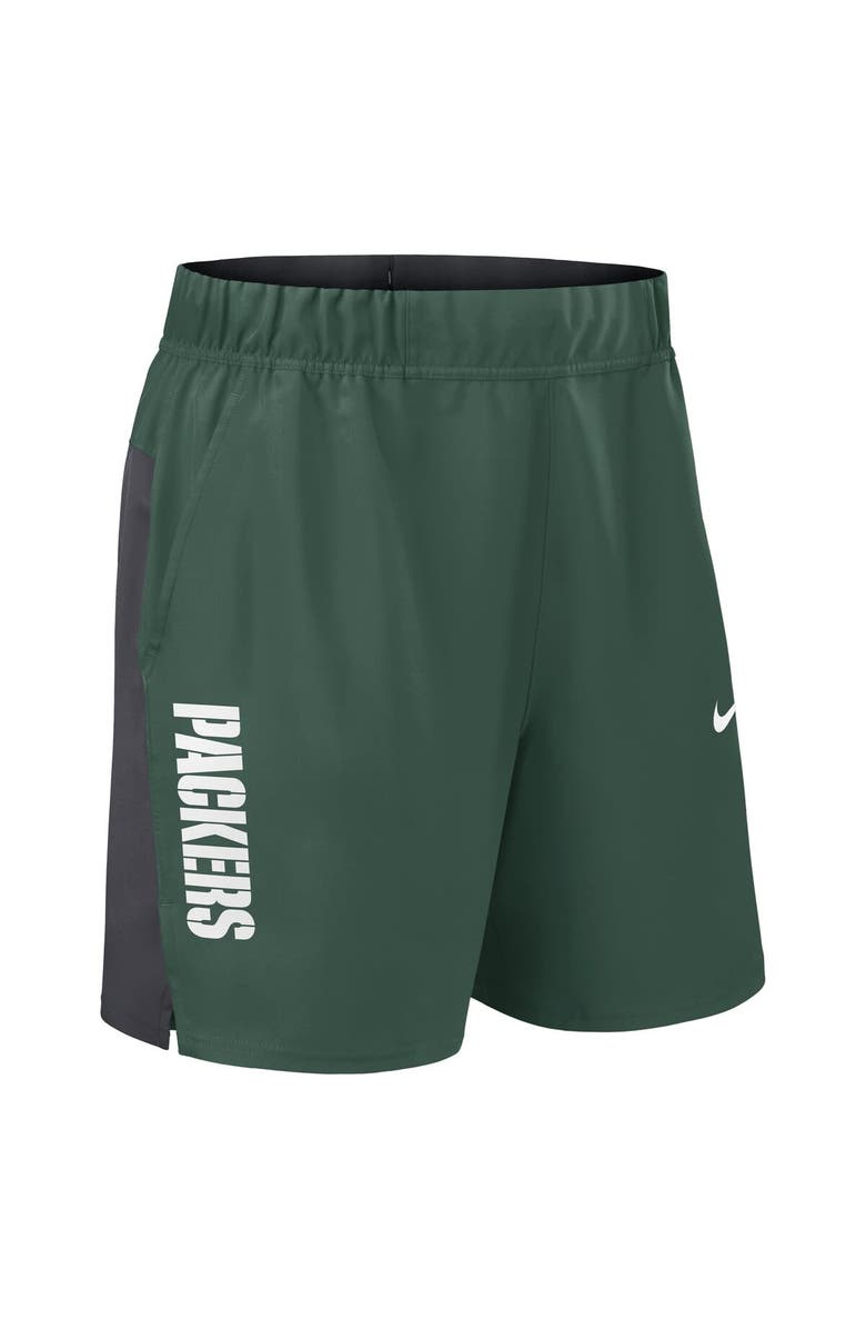 Nike Men's Nike Green Green Bay Packers Woven Victory Performance Shorts, Alternate, color, Green