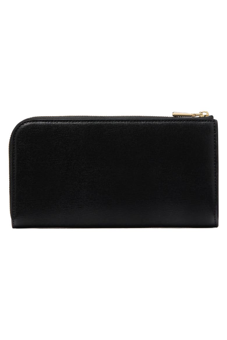 devin saffiano leather wallet, Alternate, color, BLACK