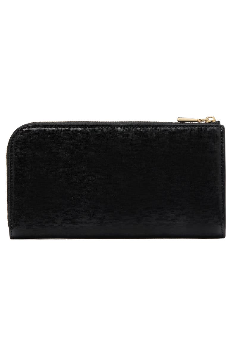 Kate Spade New York devin saffiano leather wallet, Alternate, color, Black
