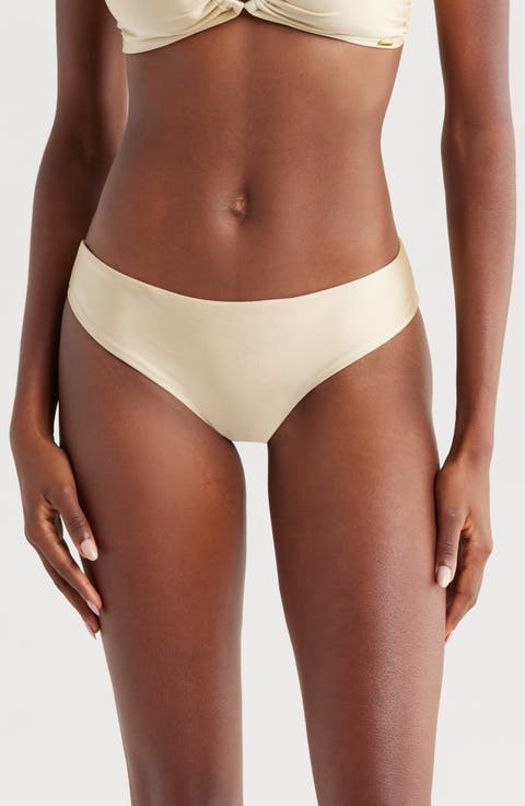 Monik Metallic Bikini Bottoms