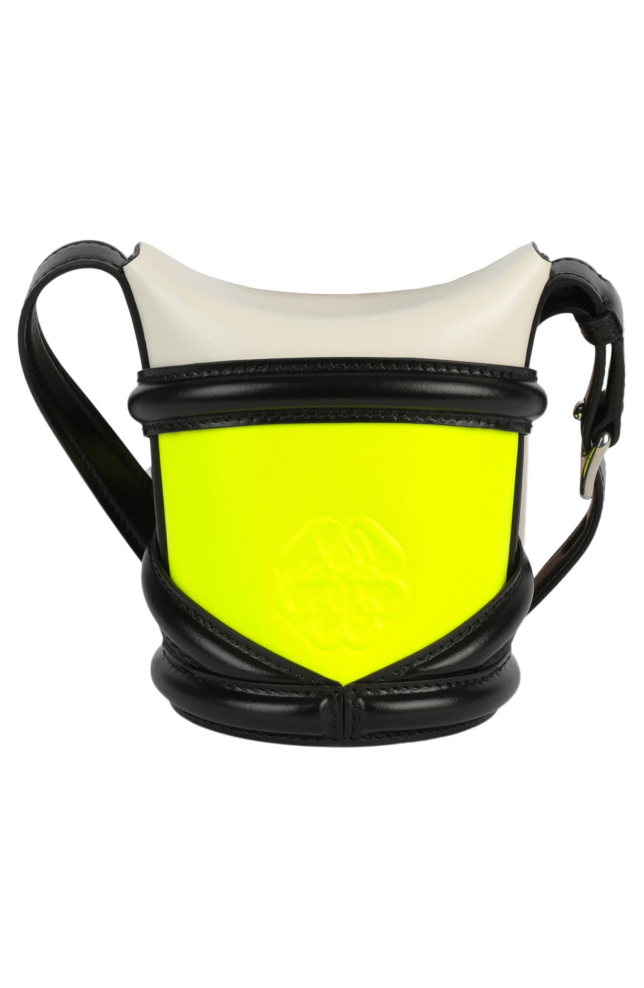 McQueen The Curve Mini Bucket Bag, Alternate, color, 