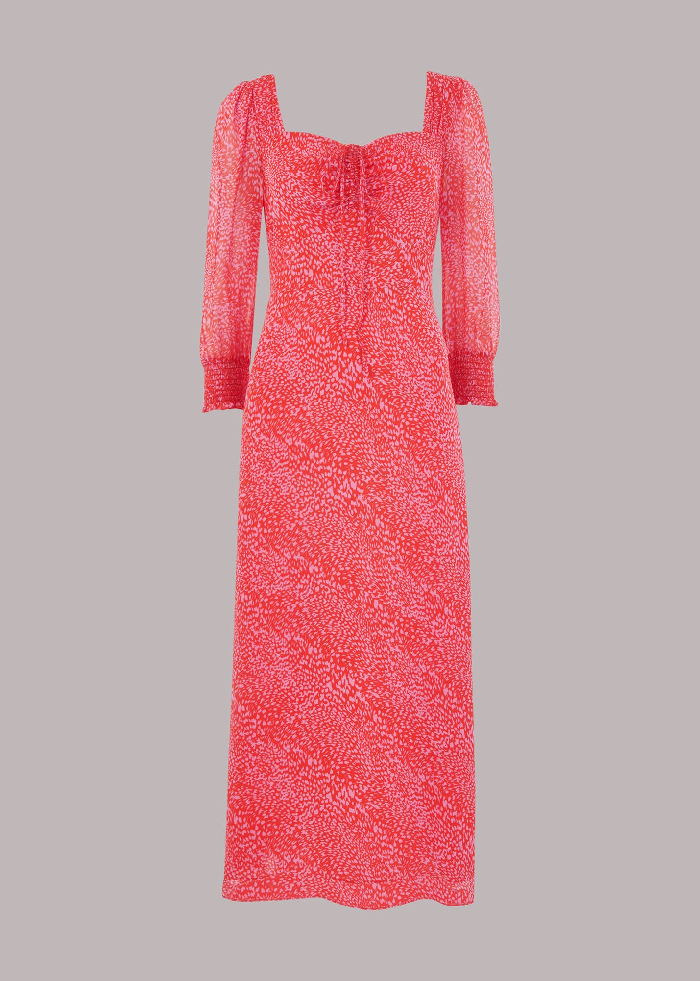 Diagonal Leopard Midi Dress - image 2