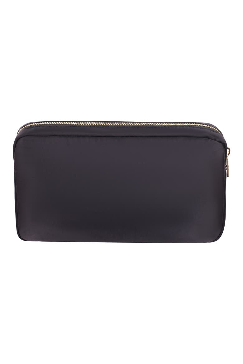 Medium Lipgloss Cosmetics Bag, Alternate, color, BLACK