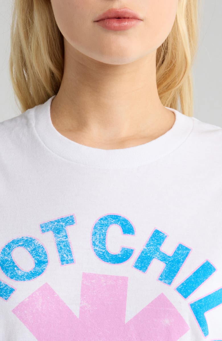 Merch Traffic Red Hot Chili Peppers Oversize Graphic T-Shirt, Alternate, color, White