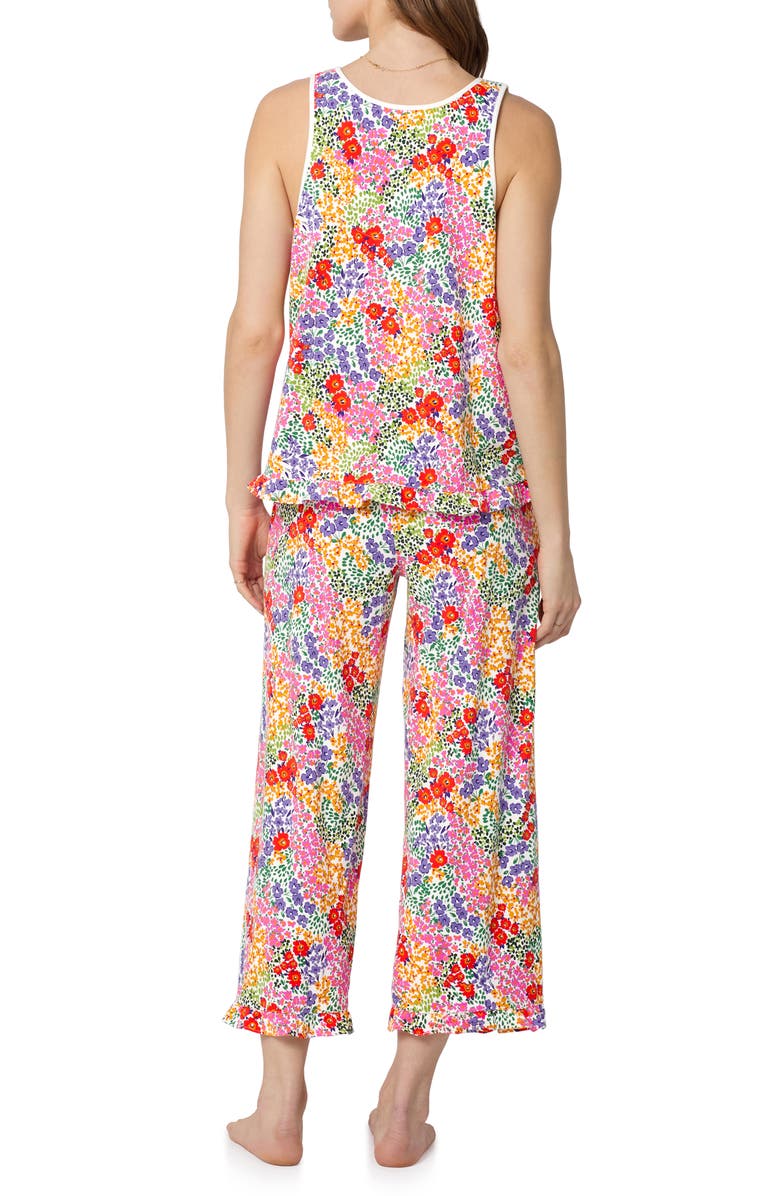 BedHead Pajamas Print Stretch Organic Cotton Crop Pajamas, Alternate, color, 
