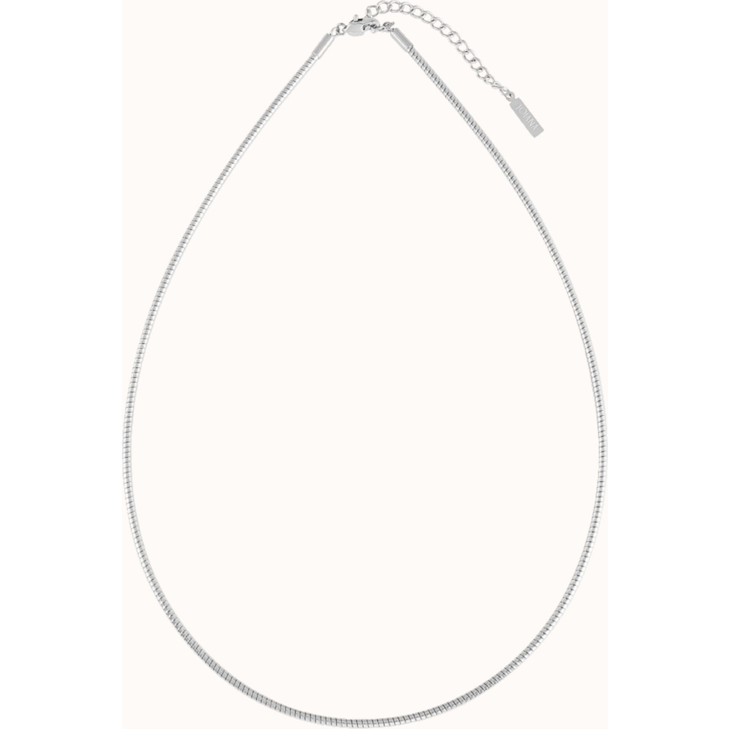 Joiana Jewelry Ribbed Choker Necklace In Metallic
