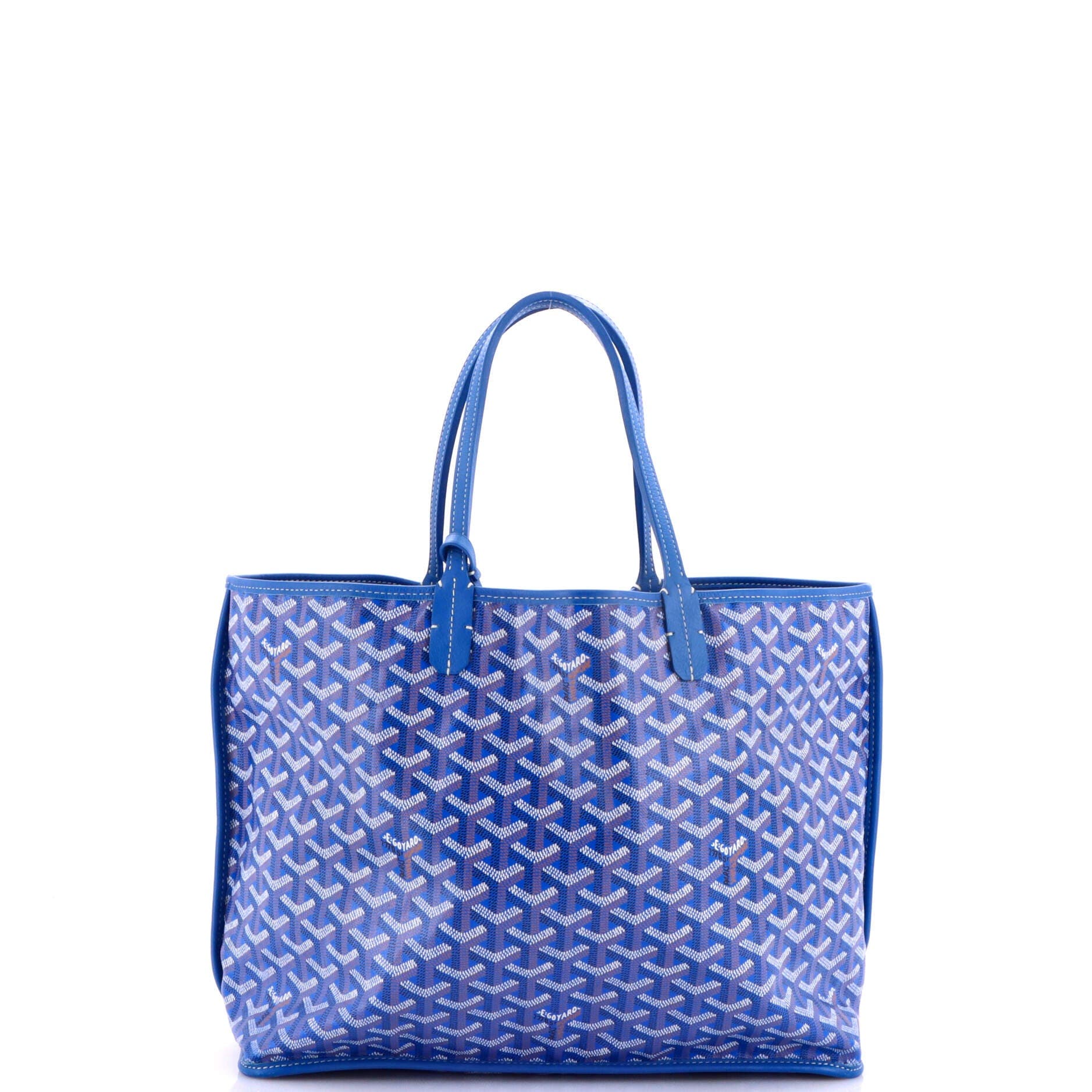 Pre-Owned Goyard Anjou Reversible Tote Coated Canvas PM, Alternate, color, Blue