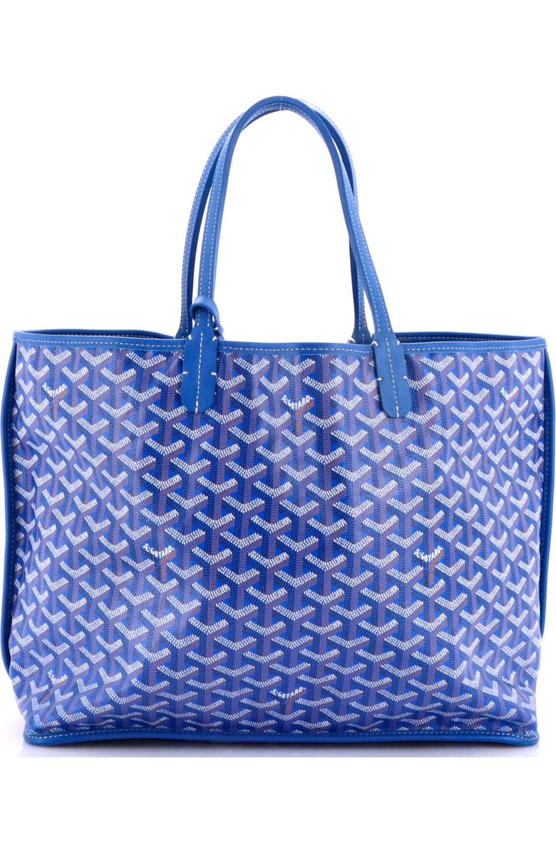 Pre-Owned Goyard Anjou Reversible Tote Coated Canvas PM, Alternate, color, Blue