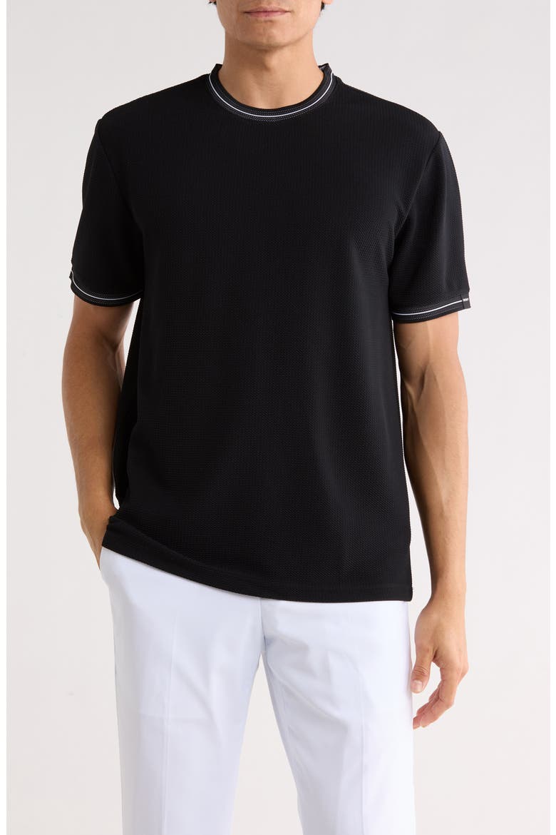 Avika Knit T-Shirt, Main, color, BLACK