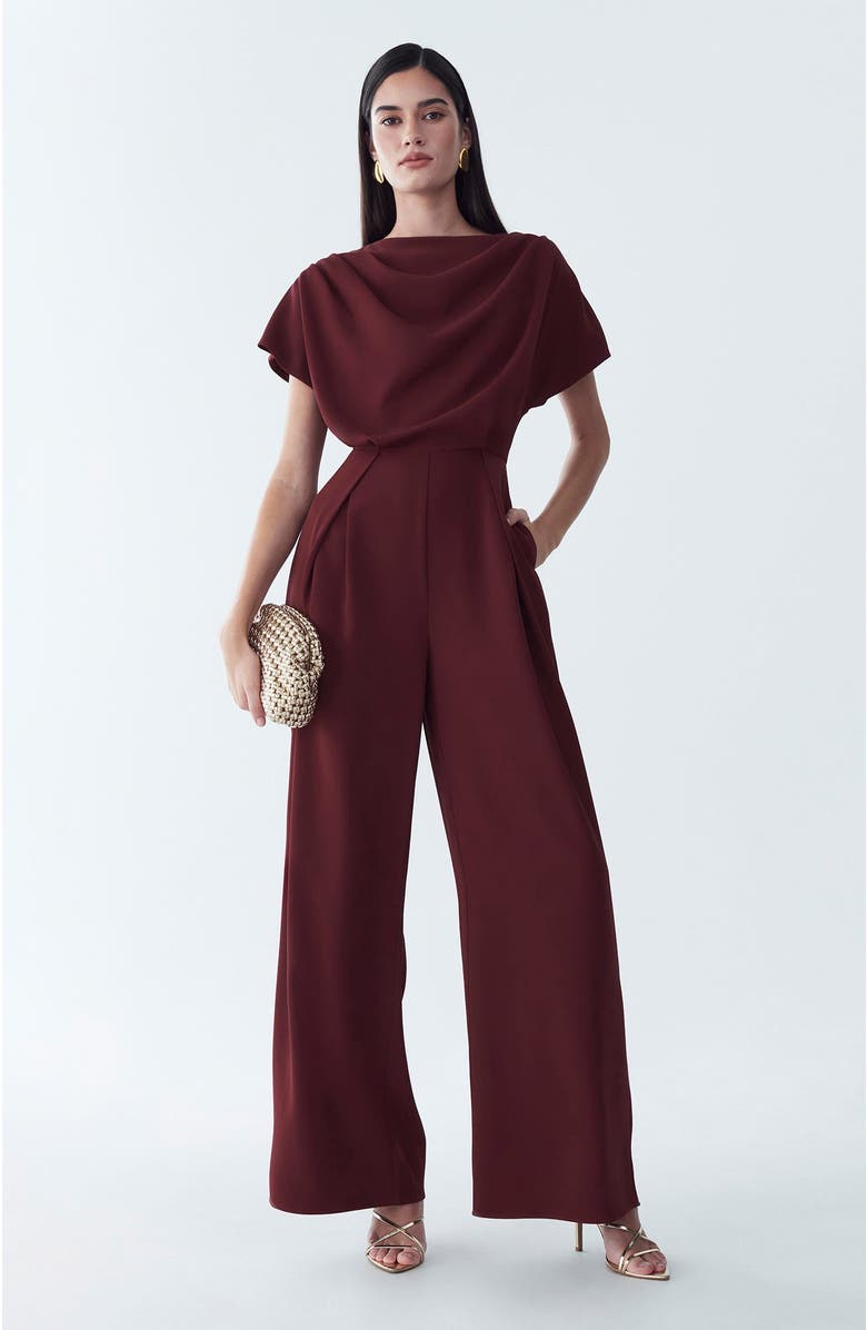 BWLDR Tina Jumpsuit, Alternate, color, Burgundy