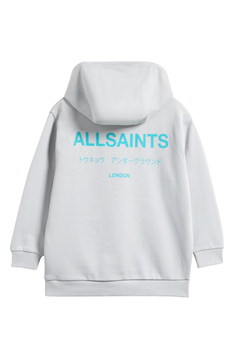 smALLSAINTS by ALLSAINTS Kids' Underground Oversize Hoodie, Alternate, color, Blue