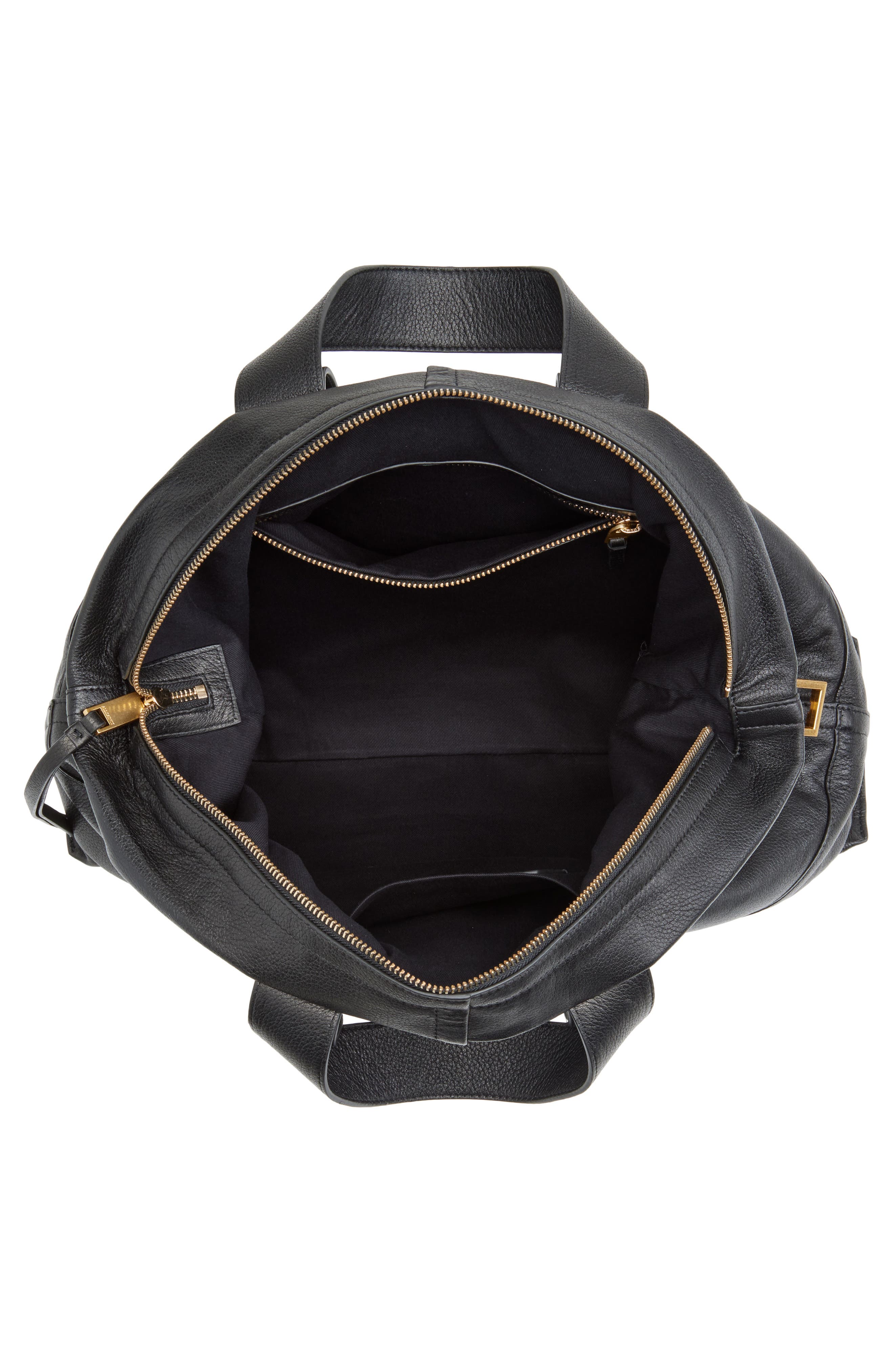 AllSaints Asha East/West Tote, Alternate, color, Black