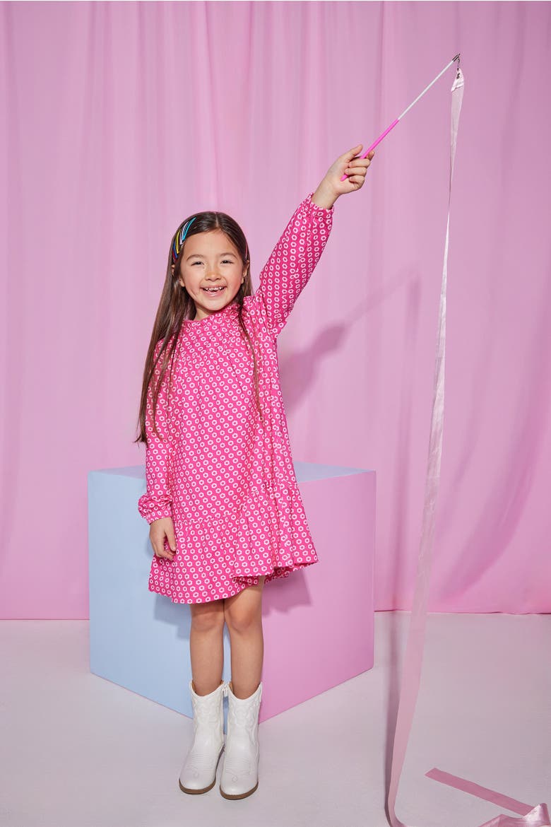 Kids' Knit Jody Dress, Alternate, color, Bougainvillea