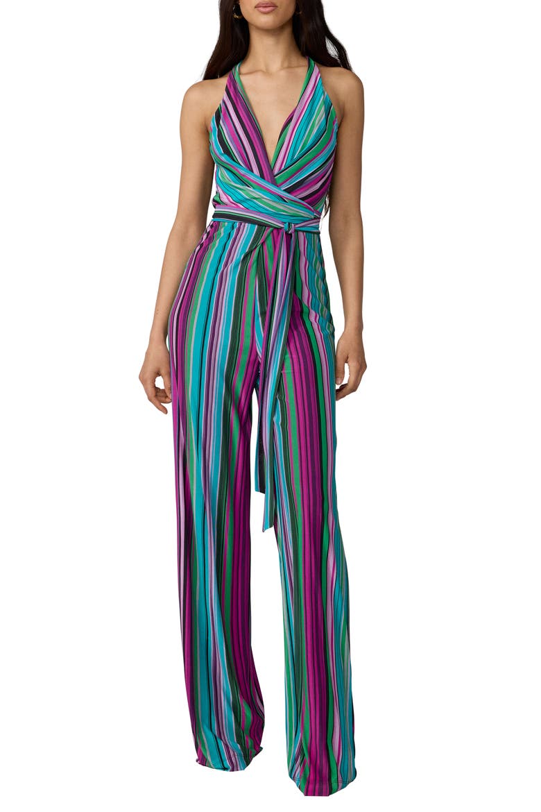 Daphne Stripe Racerback Jumpsuit, Main, color, TROPEZ STRIPE GOSSIP PINK