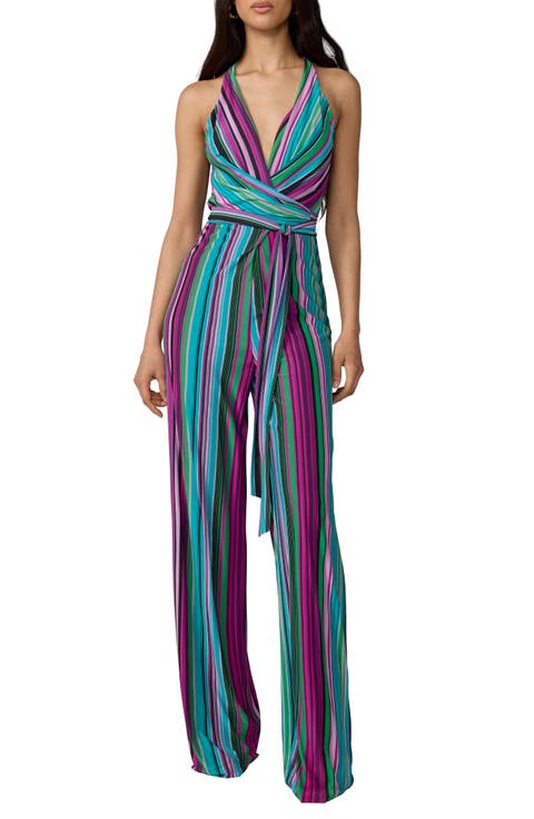 Daphne Stripe Racerback Jumpsuit
