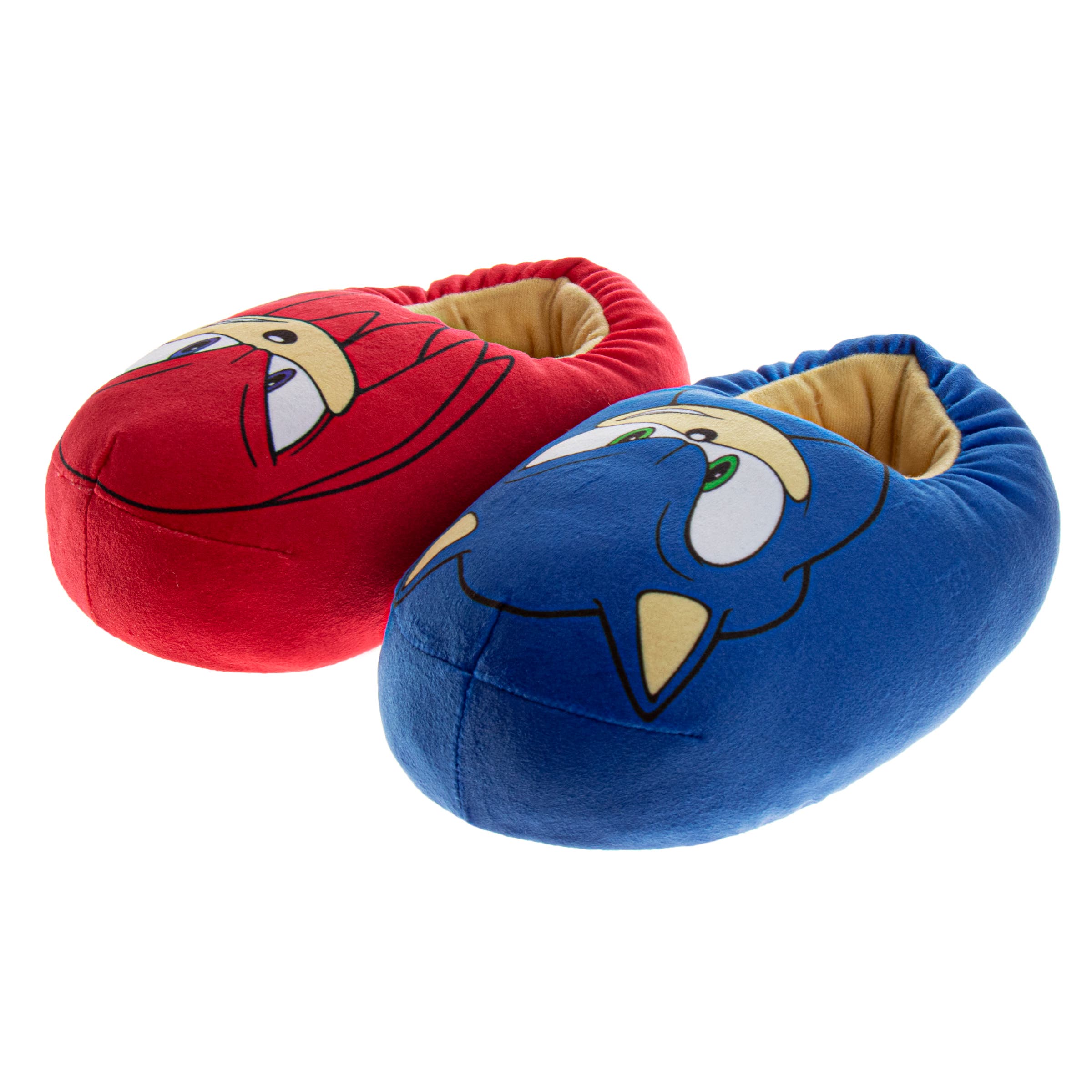 Sonic the Hedgehog Plush Warm House Slippers, Alternate, color, Red/Blue