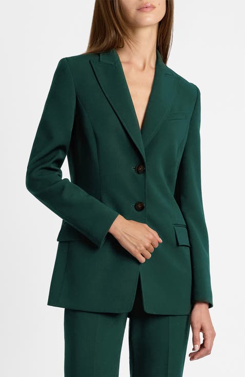 Enrica Two-button Jacket in Soft Stretch Twill