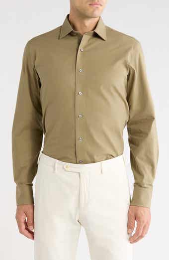 Trim Fit Solid Dress Shirt