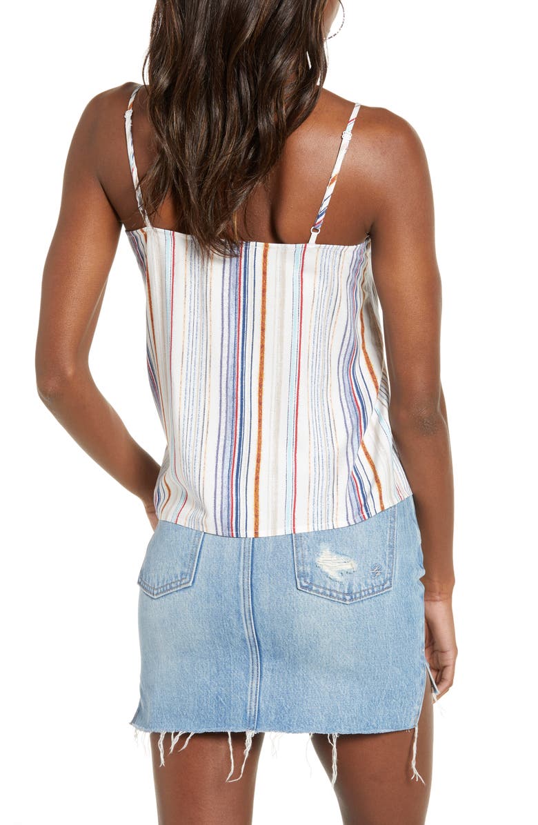 Hiatus Stripe Button Neck Tank, Alternate, color, 