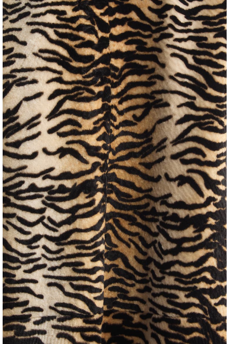 Nina Genuine Shearling Coat, Alternate, color, GOLDEN TIGER