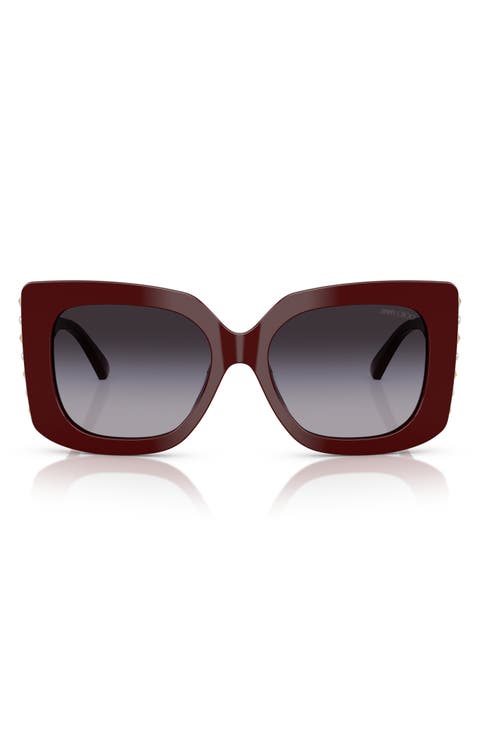 54mm Gradient Butterfly Sunglasses