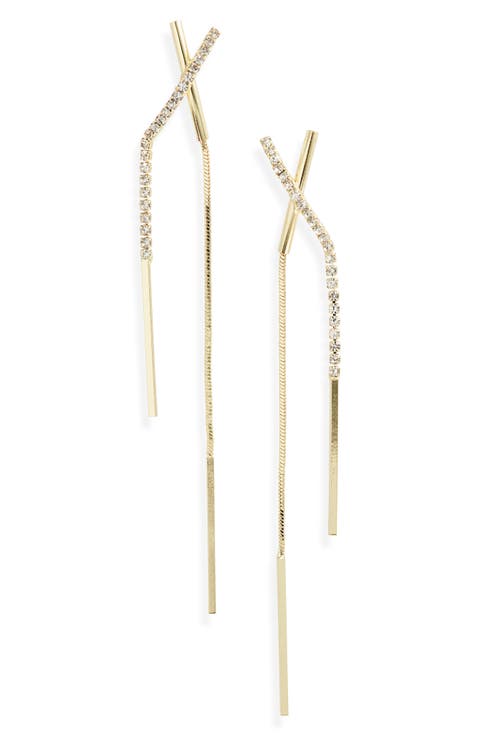 Kriss Kross Drop Earrings