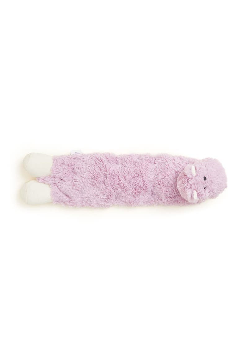 Hippo Plush Neck Wrap, Alternate, color, Medium Purple
