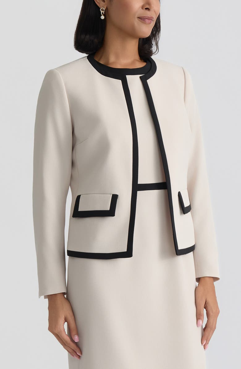 KASPER Stretch Crepe Jacket, Alternate, color,