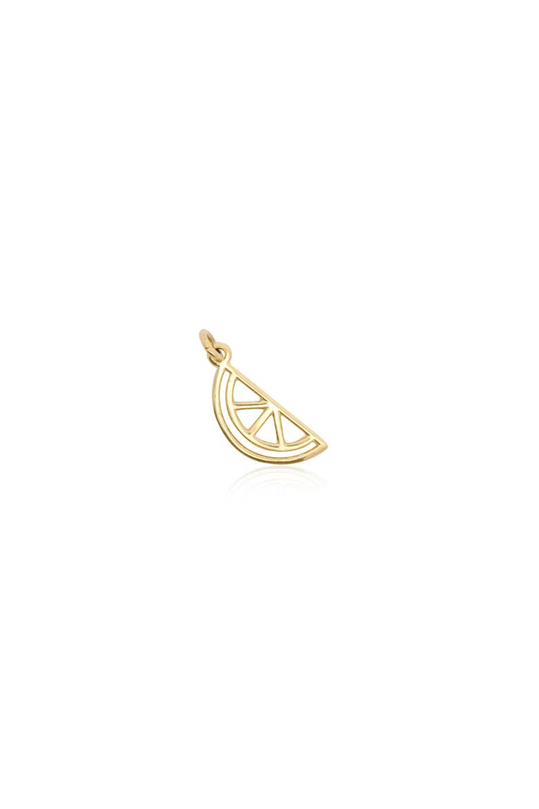 Mini Gold Watermelon Charm, Main, color, Yellow Gold