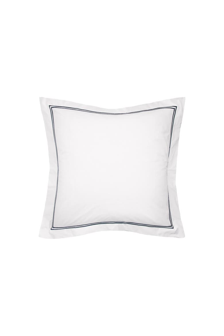 Legacy Onyx Cotton Euro Sham 26" x 26", Main, color, Black