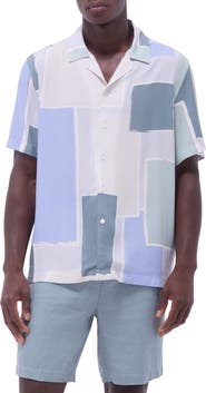 Bugatchi Jackson Abstract Print Camp Shirt
