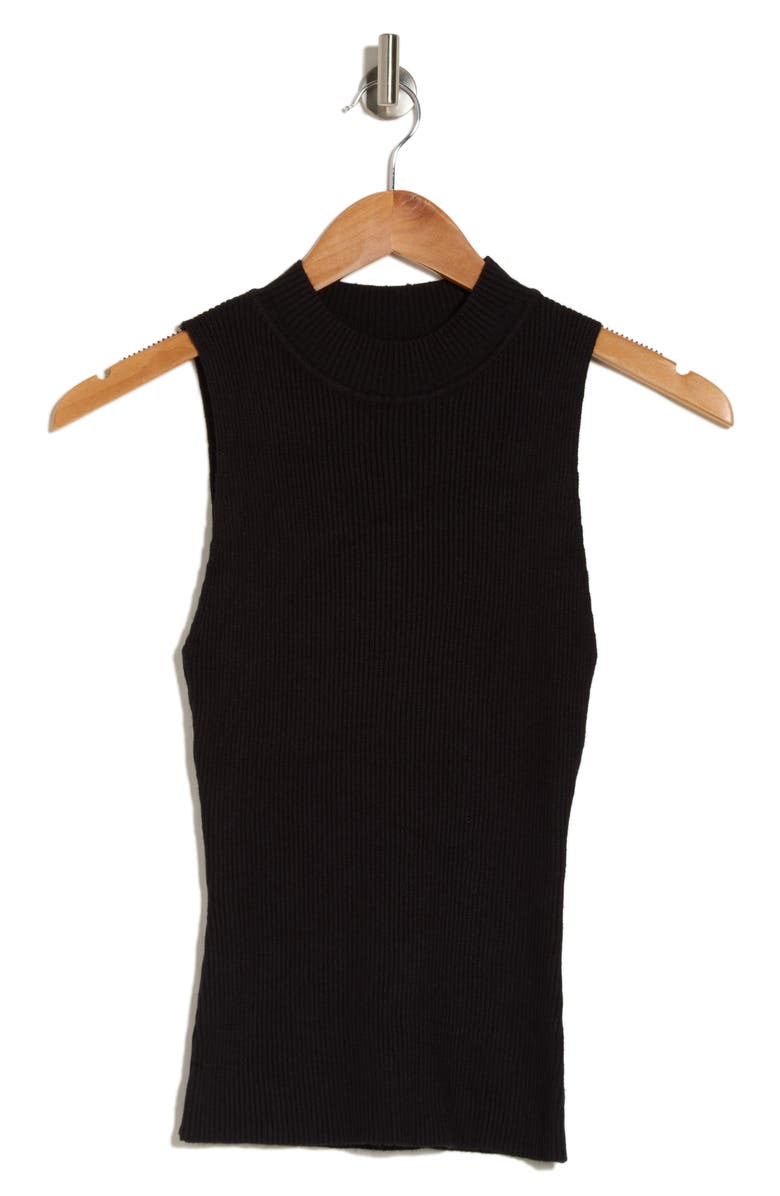 Blu Pepper Ribbed Mock Neck Tank, Alternate, color,