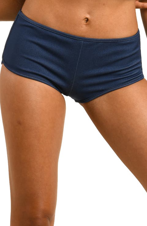 Denim Darling Swim Short Bottoms