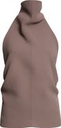 Khaite Rone Funnel Neck Double Face Crepe Halter Top