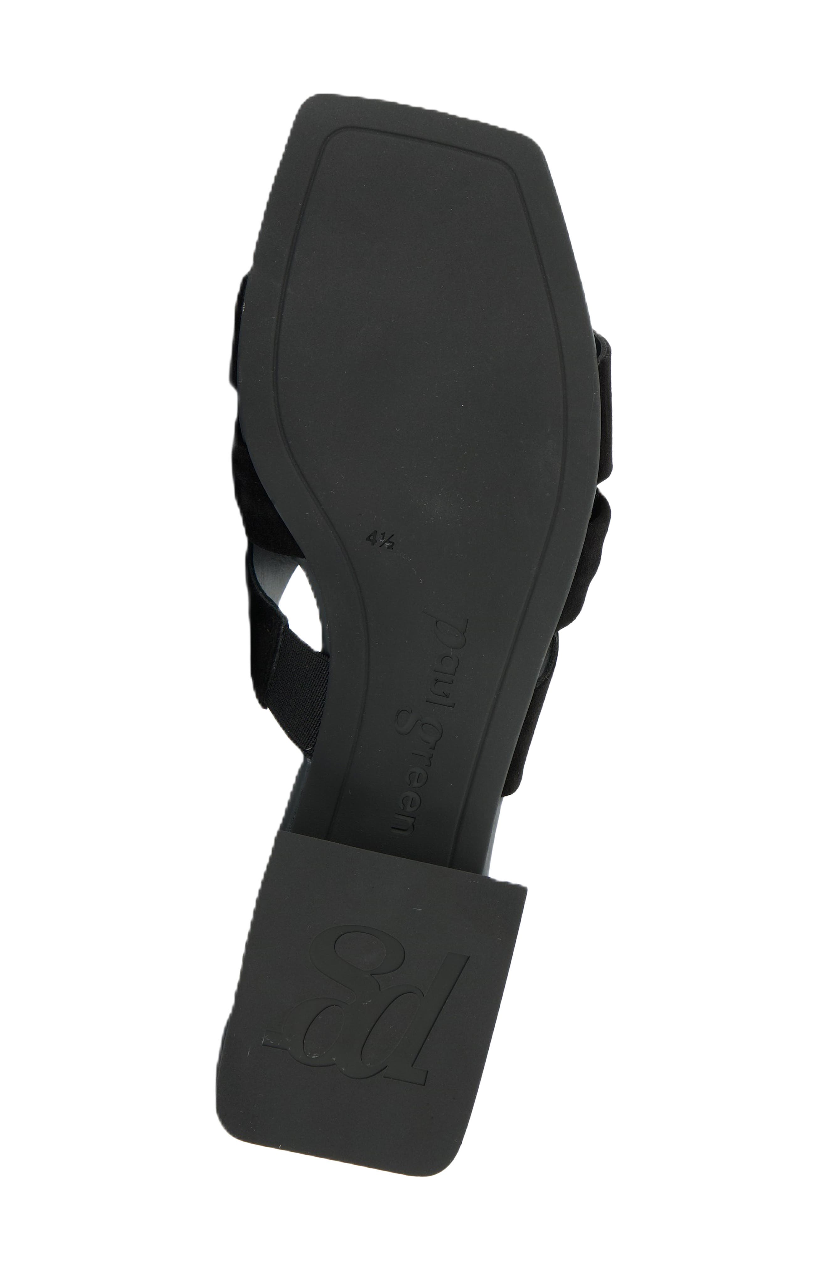 Paul Green Desire Slide Sandal, Alternate, color, Black Suede