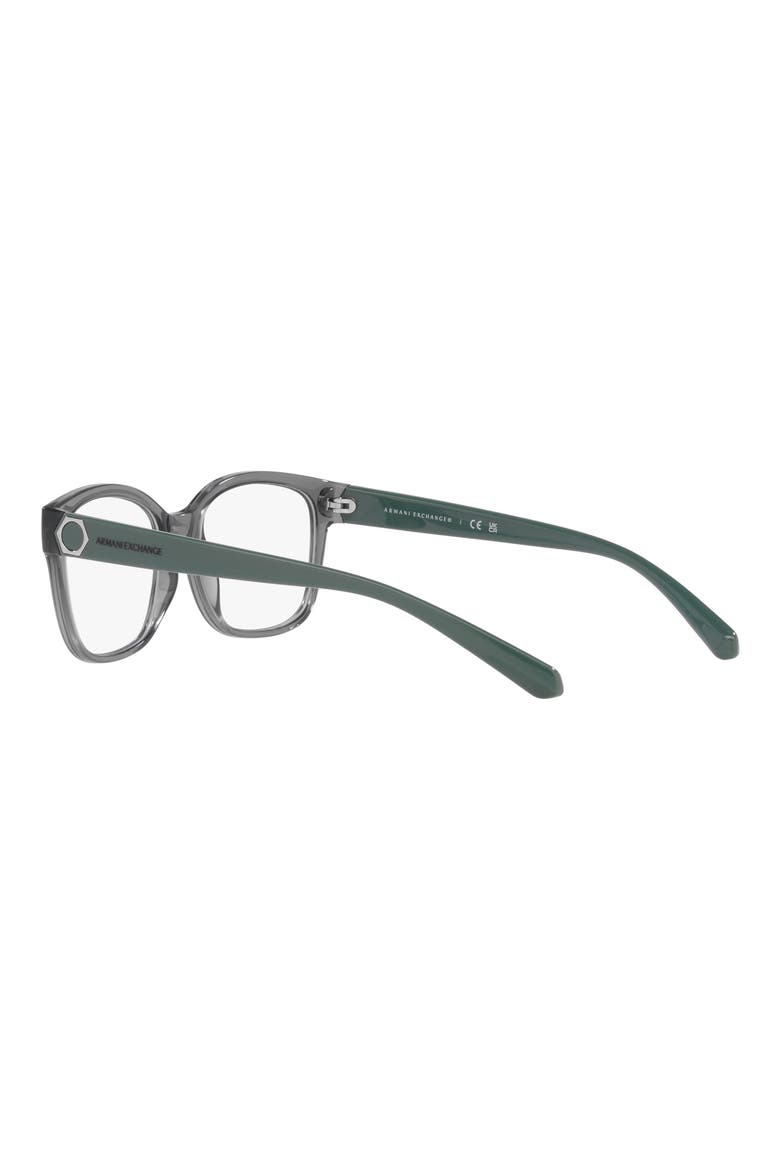 53mm Rectangular Sunglasses, Alternate, color, GREEN