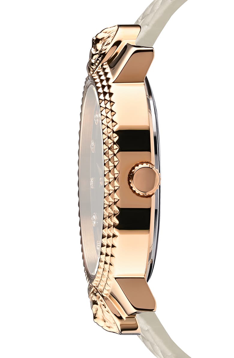 VERSUS Versace Leather Strap Watch, 38mm, Alternate, color, 