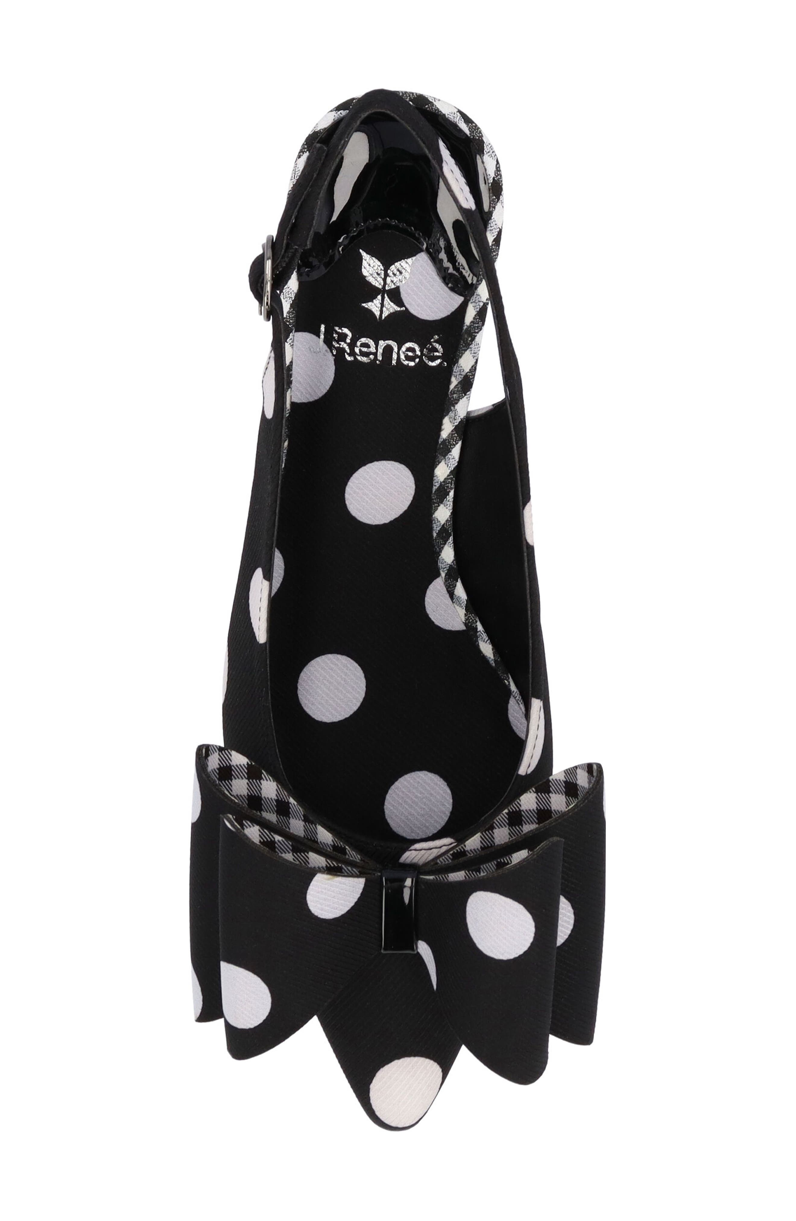 J. Reneé Delmare Slingback Pump, Alternate, color, Black/ White