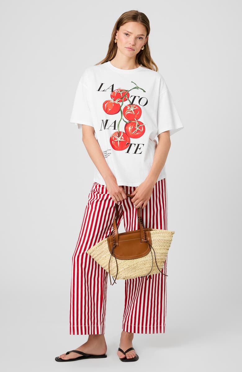 French Connection La Tomate Oversize Cotton Graphic T-Shirt, Alternate, color,