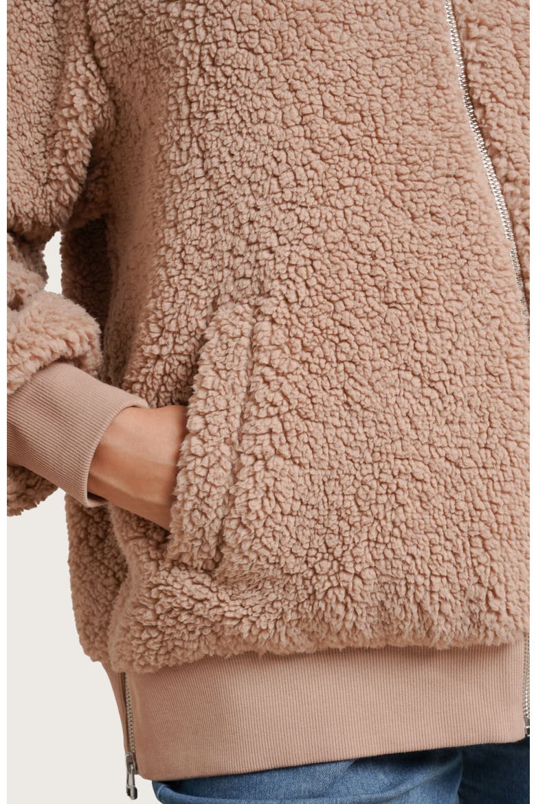 Cozy Before & After Maternity Jacket, Alternate, color, Taupe