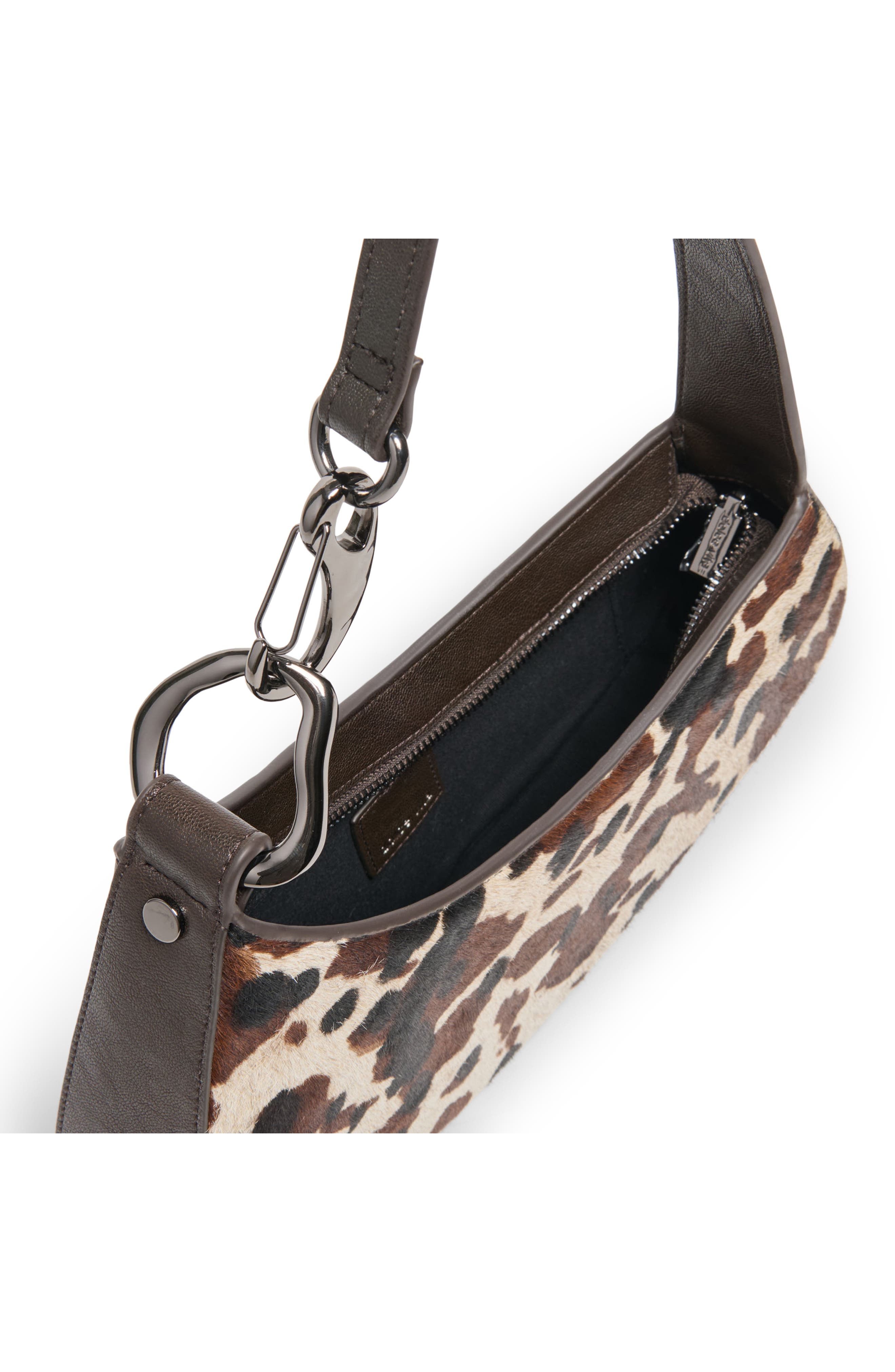 Dolce Vita Shelbee Genuine Calf Hair Shoulder Bag, Alternate, color, Brown Multi